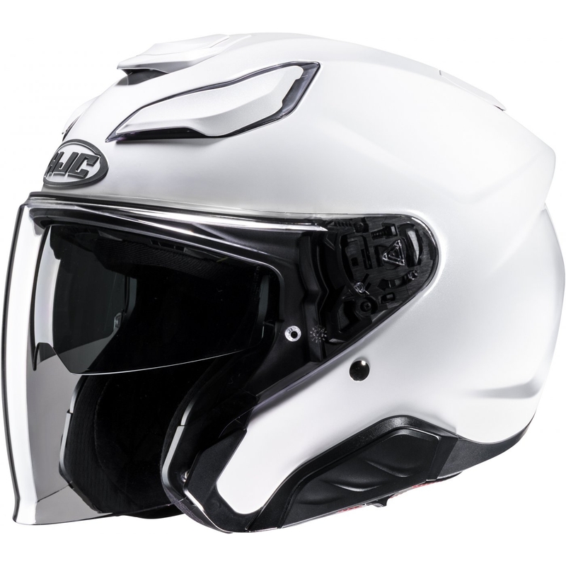 Odprta motoristična čelada HJC F31 Solid pearl white