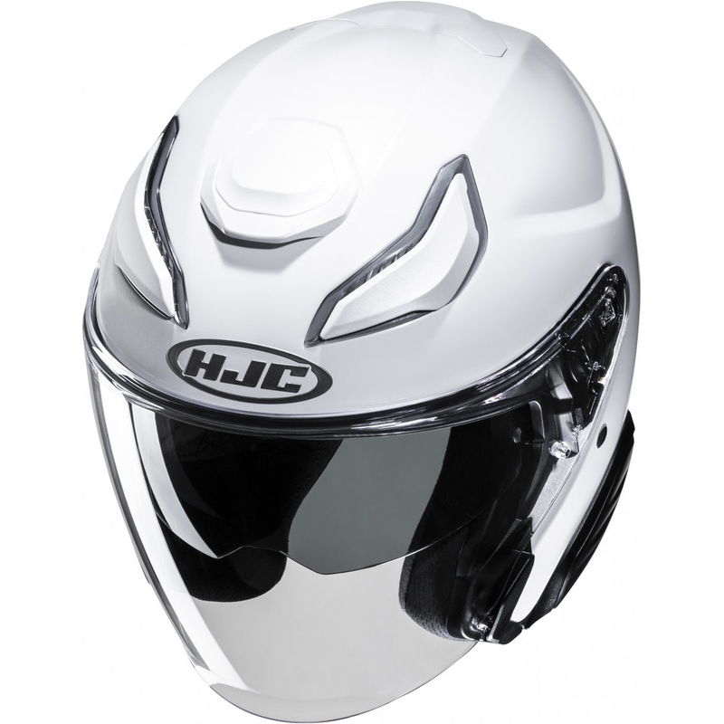 Odprta motoristična čelada HJC F31 Solid pearl white