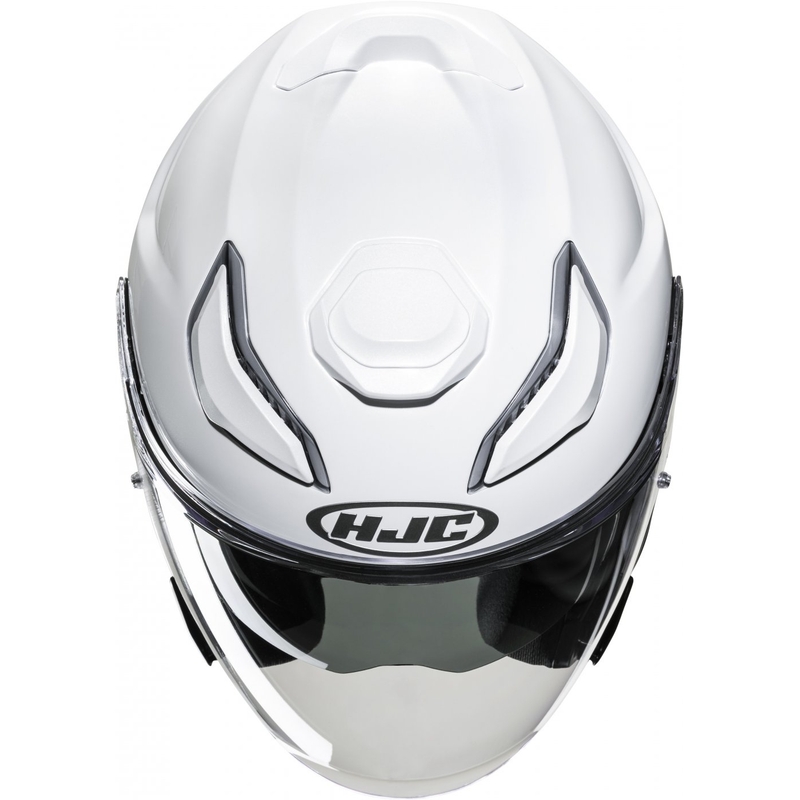 Odprta motoristična čelada HJC F31 Solid pearl white