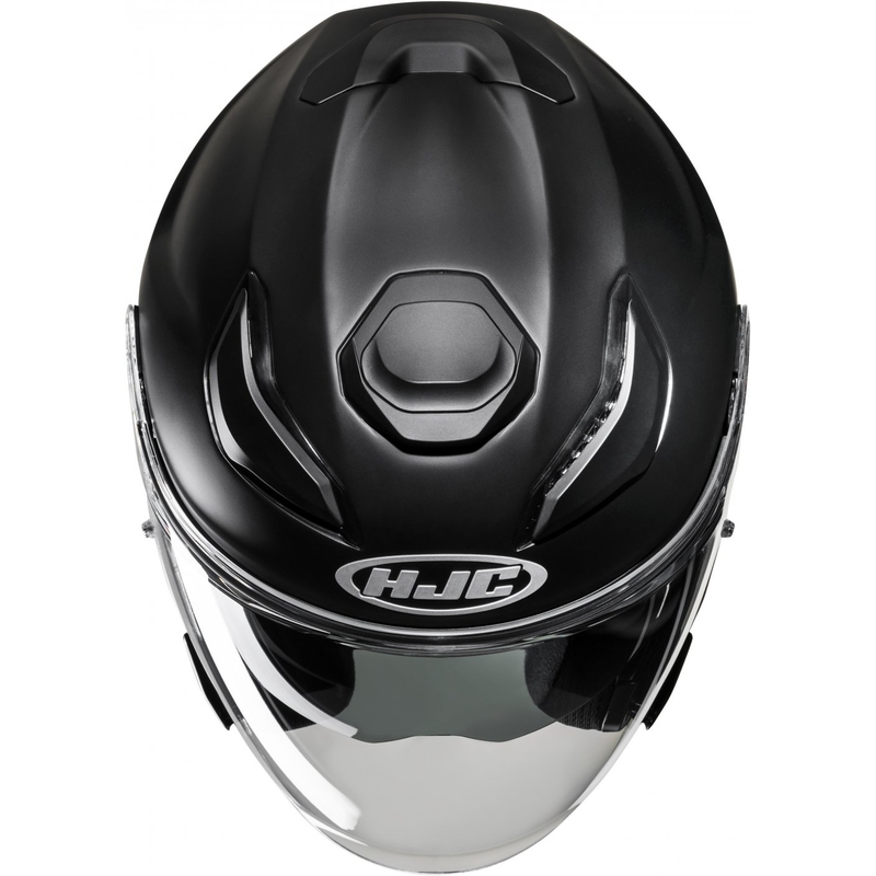 Odprta motoristična čelada HJC F31 Solid black