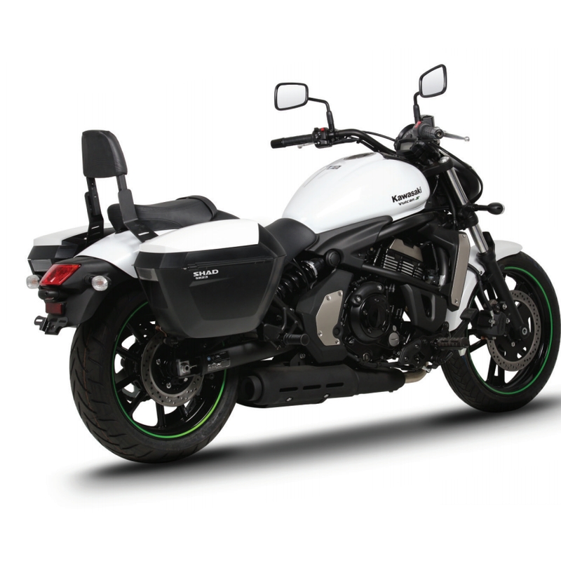 Boční kufry na motorku SHAD SH23 černý - II. jakost