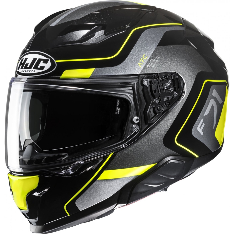 Integralna motoristična čelada HJC F71 Arcan MC3H črno-siva-fluo rumena
