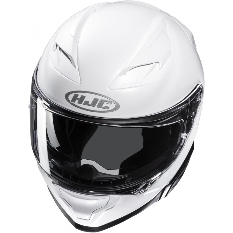 Integralna motoristična čelada HJC F71 Solid biserno bela
