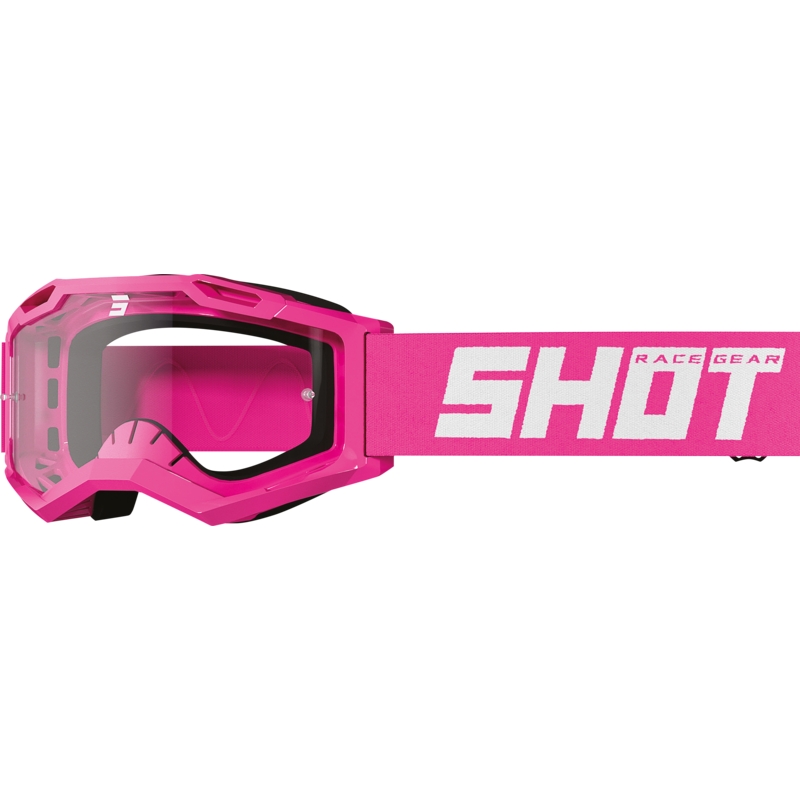 Otroška motokros očala Shot Rocket Kid 2.0 roza (prozoren pleksi)