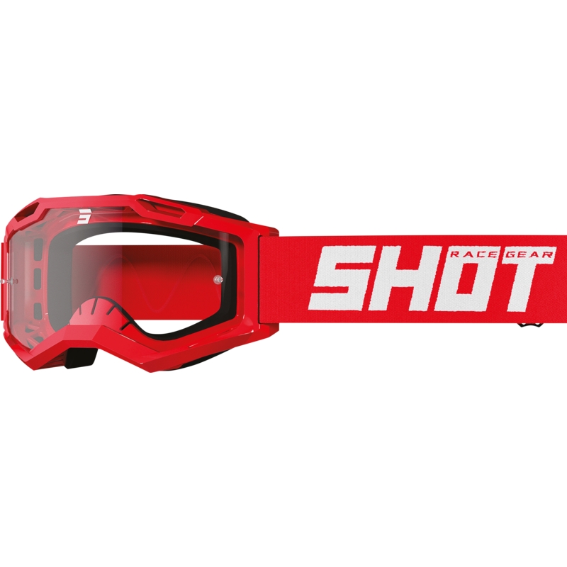 Otroška motokros očala Shot Rocket Kid 2.0 rdeča (prozoren pleksi)