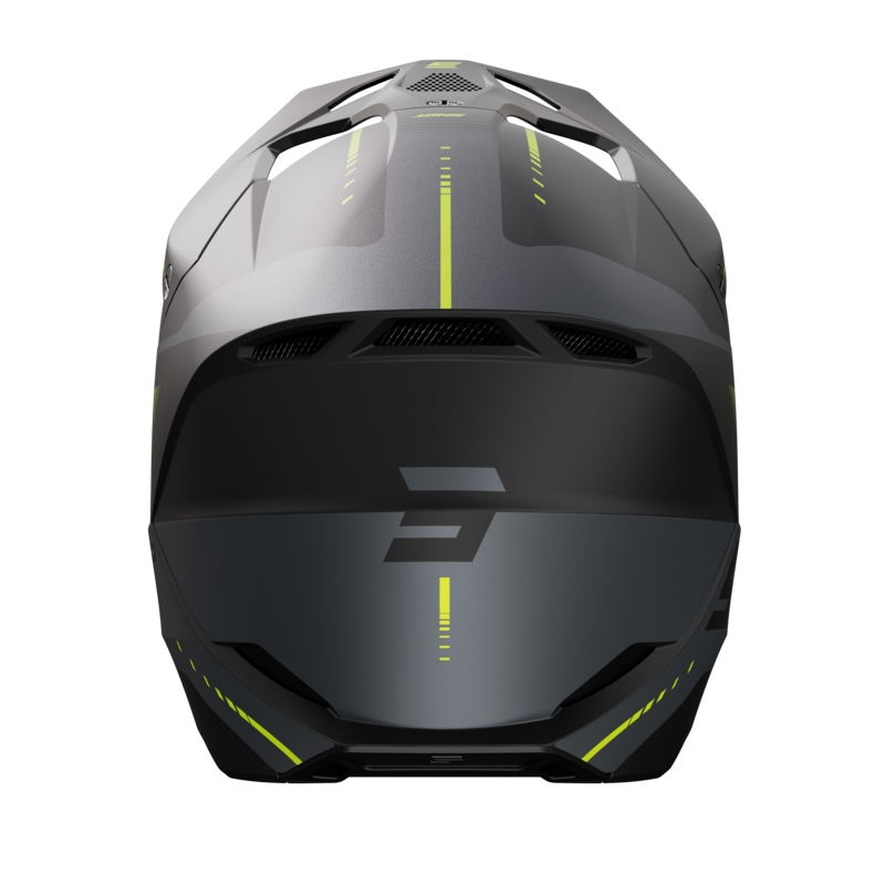 Motokrosová přilba Shot Furious Peak šedo-fluo žlutá matná