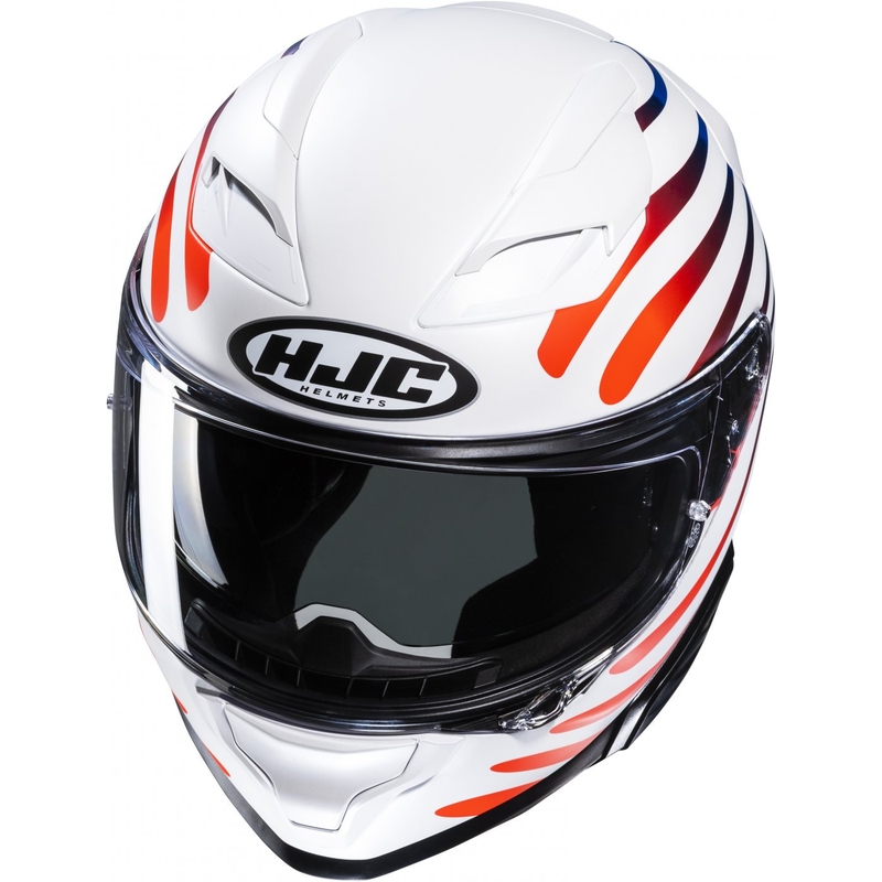 Integralna motoristična čelada HJC F71 Zen MC21SF bela-mavrična