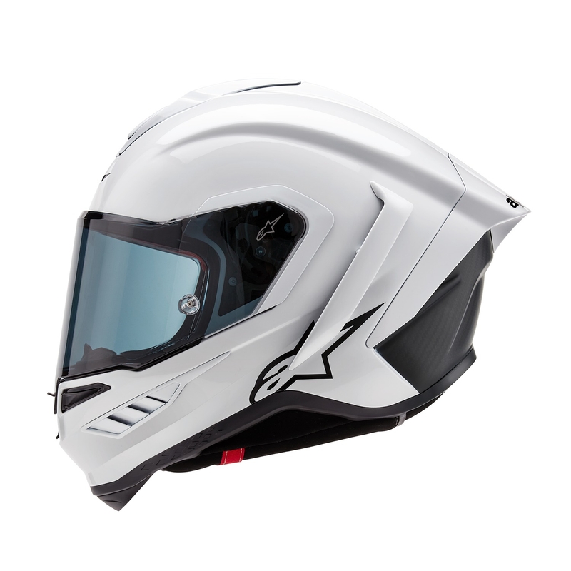Integralna motoristična čelada Alpinestars Supertech R-10 Solid carbon white mat