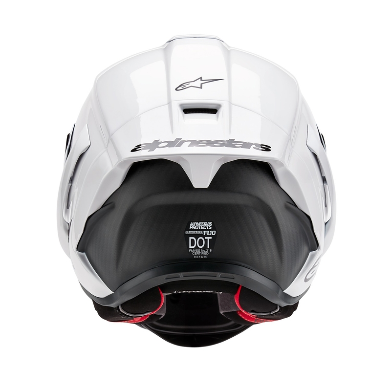 Integralna motoristična čelada Alpinestars Supertech R-10 Solid carbon white mat