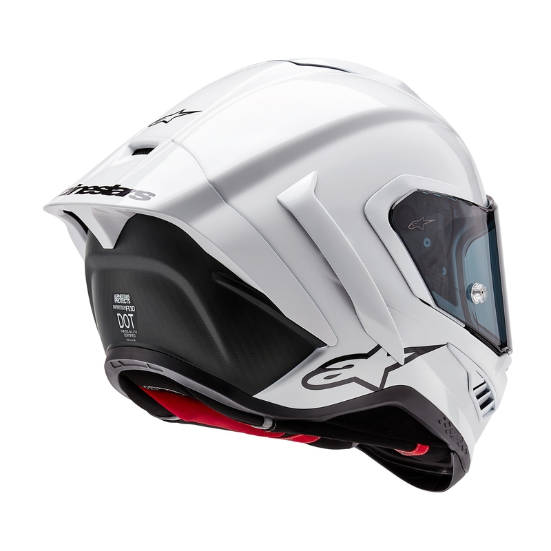 Integralna motoristična čelada Alpinestars Supertech R-10 Solid carbon white mat