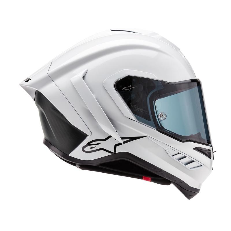 Integralna motoristična čelada Alpinestars Supertech R-10 Solid carbon white mat