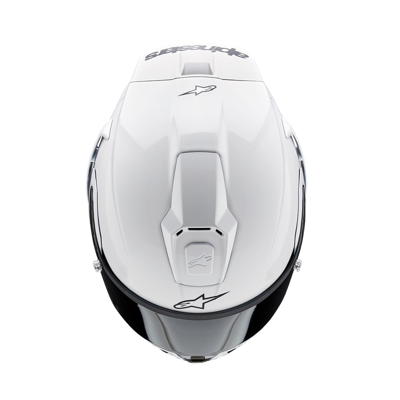 Integralna motoristična čelada Alpinestars Supertech R-10 Solid carbon white mat
