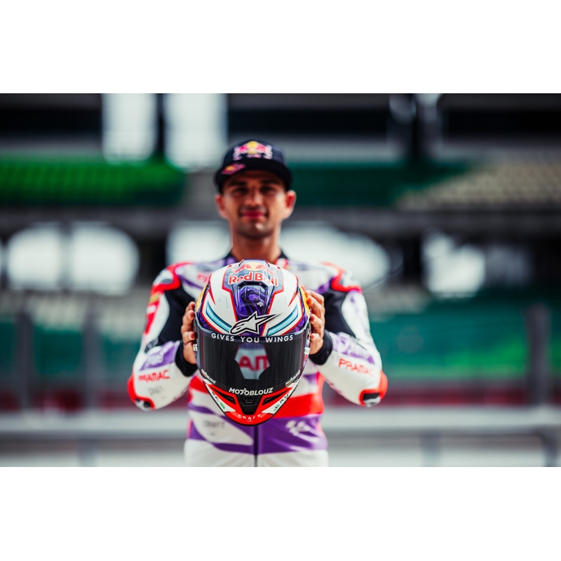 Alpinestars Supertech R-10 Team karbonska rdeče-bela integralna motoristična čelada