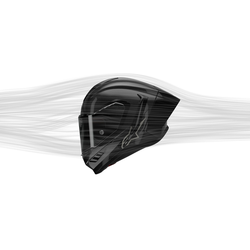 Celoobrazna motoristična čelada Alpinestars Supertech R-10 Team karbonska fluo rdeče-modro-bela mat