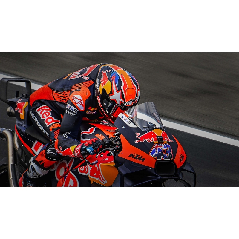 Celoobrazna motoristična čelada Alpinestars Supertech R-10 Team karbonska fluo rdeče-modro-bela mat