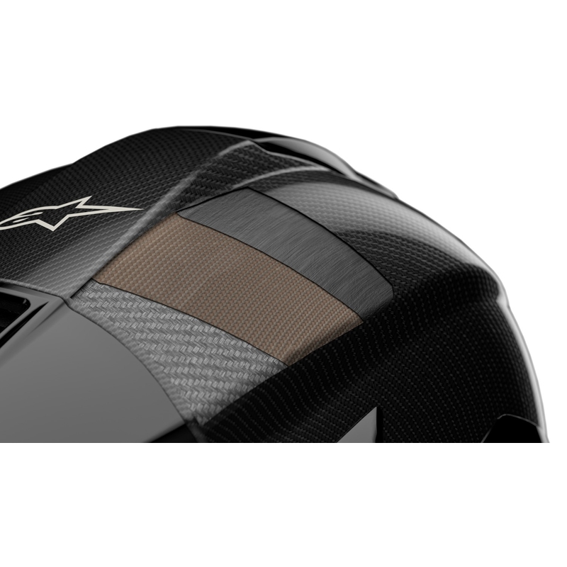 Celoobrazna motoristična čelada Alpinestars Supertech R-10 Team karbonska fluo rdeče-modro-bela mat