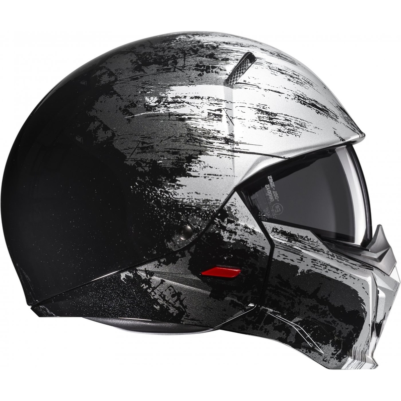 Odprta čelada z masko HJC i20 Furia MC5 črno-siva