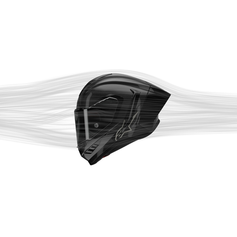 Integrální helma na motorku Alpinestars Supertech R-10 Element 2024 carbon stříbrno-černá