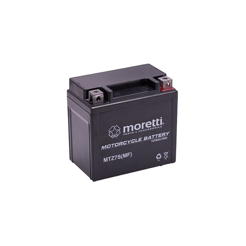 Gelska baterija brez vzdrževanja Moretti MTZ7S, 12V 6Ah