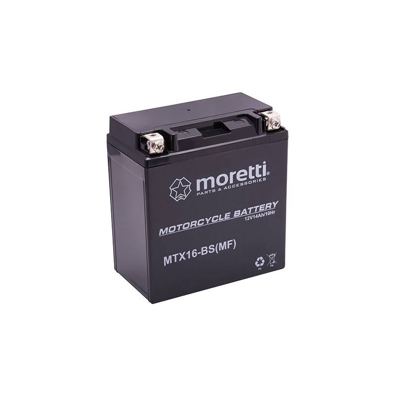 Moretti MTX16-BS gelska baterija brez vzdrževanja, 12V 14Ah