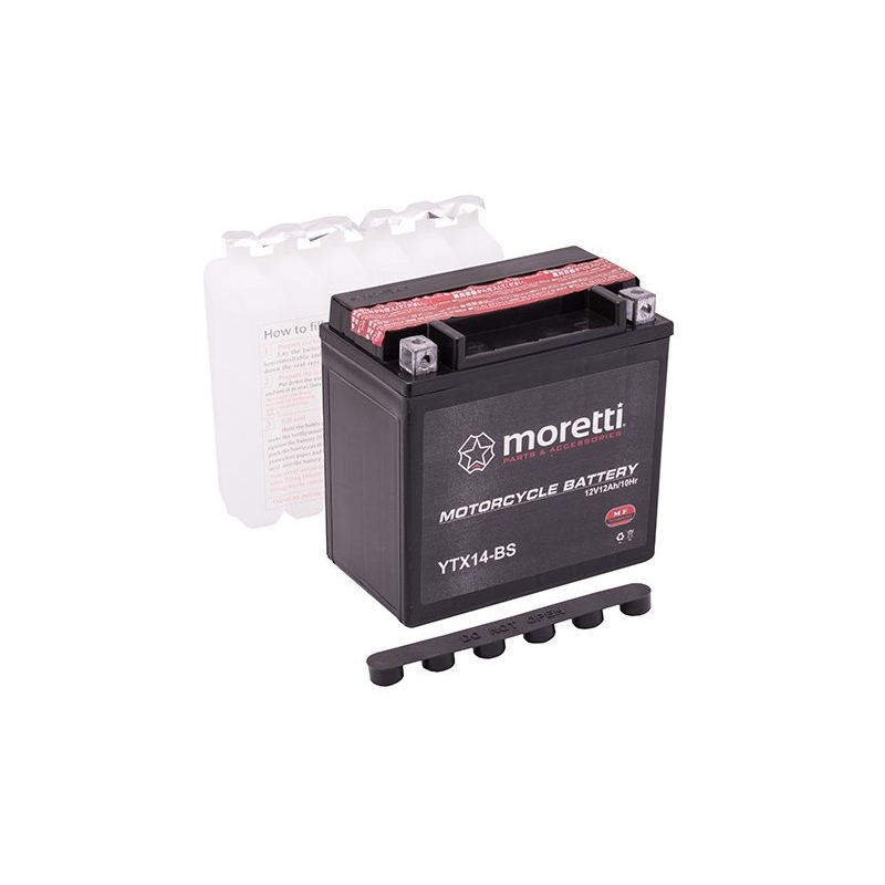 Baterija za motorno kolo brez vzdrževanja Moretti MTX14-BS, 12V 12Ah razprodaja