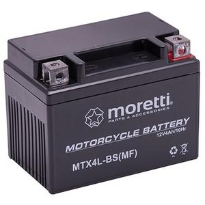 Moretti MTX4L-BS gelska baterija brez vzdrževanja, 12V 4Ah