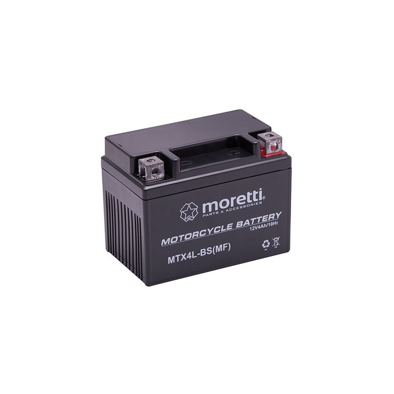 Moretti MTX4L-BS gelska baterija brez vzdrževanja, 12V 4Ah