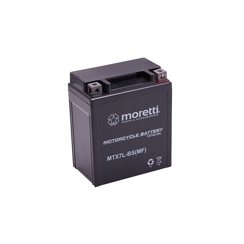 Moretti MTX7L-BS gelska baterija brez vzdrževanja, 12V 7Ah