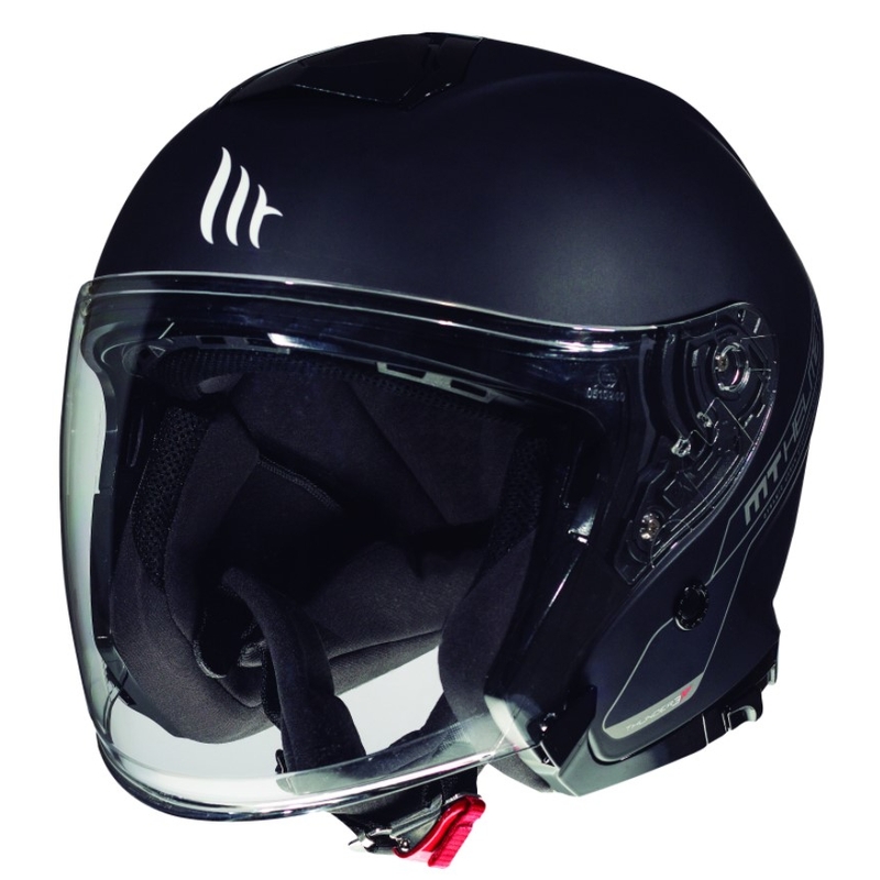 MT Thunder SV Jet Black Odprta motoristična čelada