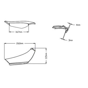 Boční spoilery PUIG DOWNFORCE červená