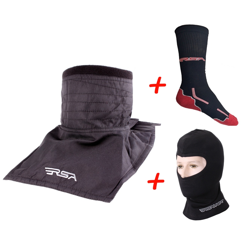 KOMPLET: RSA Soul neck heater + RSA Heat termo kapuca + RSA Classic funkcionalne nogavice