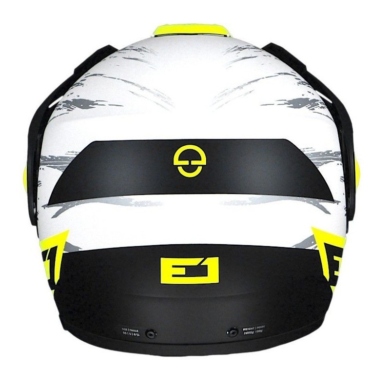 Schuberth E1 fluo rumena Enduro tip-up čelada razprodaja