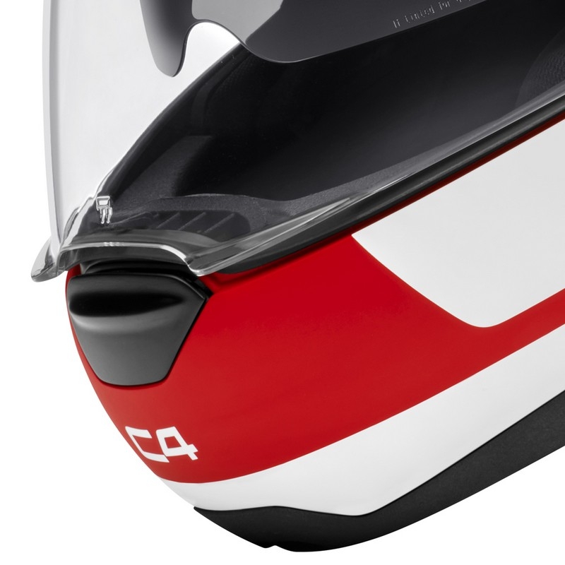 Schuberth C4 motoristična čelada rdeče in bele barve razprodaja