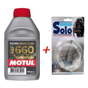 SET: Zavorna tekočina Motul + komplet za odzračevanje zavorne tekočine Oxford
