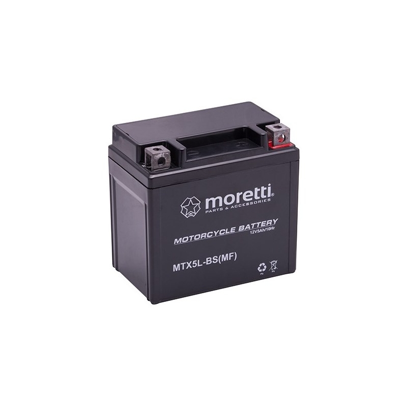 Moretti MTX5L-BS gelska baterija brez vzdrževanja, 12V 5Ah
