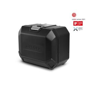 Kompletní sada černých hliníkových kufrů SHAD TERRA BLACK , 48L topcase   36L/47L boční kufry, včetně montážní sady a plotny SHAD R 1200 GS Adventure/ R 1250 GS Adventure