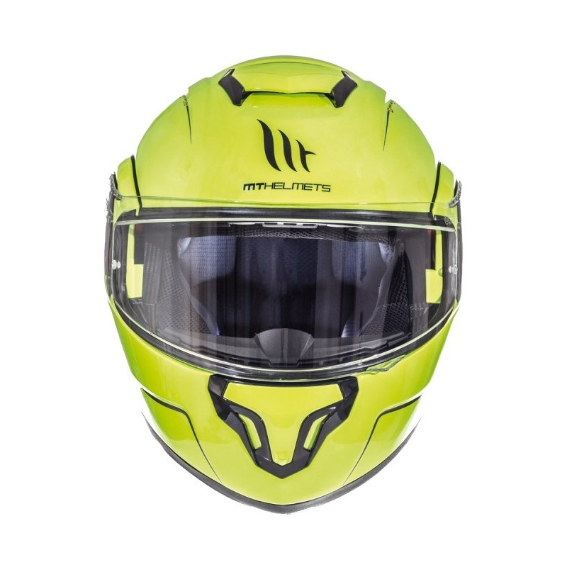 Motociklistične čelade MT Atom fluo yellow tip-up razprodaja