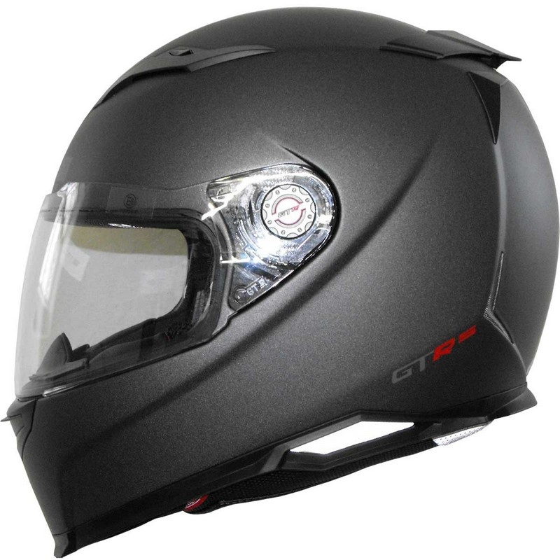 Motoristična čelada CMS GTR-S Plain mat titanium