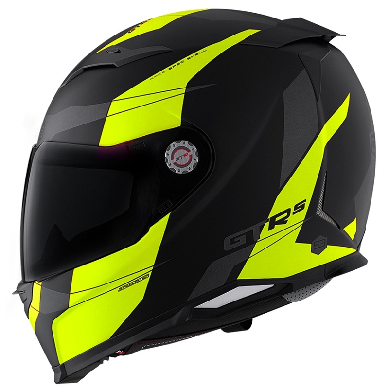 Motoristična čelada CMS GTRS Speedster black-fluo yellow