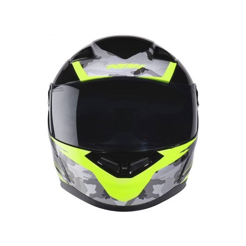 Integralna motoristična čelada NOX N917 Side black-fluo yellow-camo