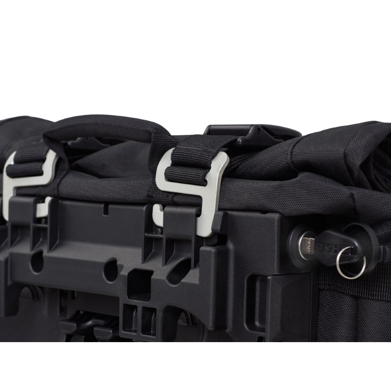 Complete set of SHAD TERRA TR40 adventure saddlebags and SHAD TERRA BLACK aluminium 48L topcase, including mounting kit SHAD Benelli TRK 502 X 2022 -