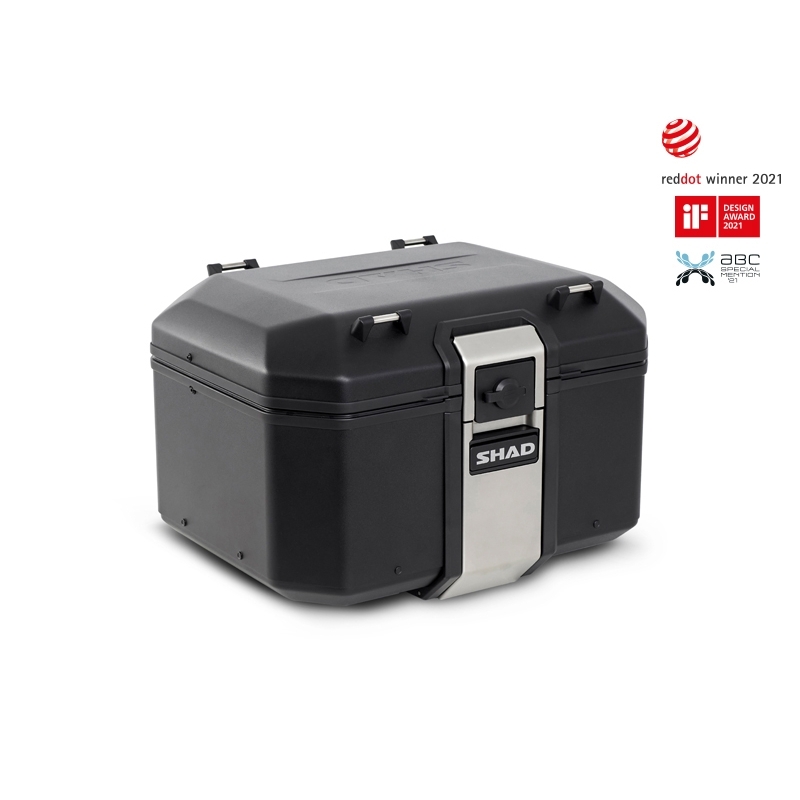 Complete set of SHAD TERRA TR40 adventure saddlebags and SHAD TERRA BLACK aluminium 48L topcase, including mounting kit SHAD Benelli TRK 502 X 2022 -