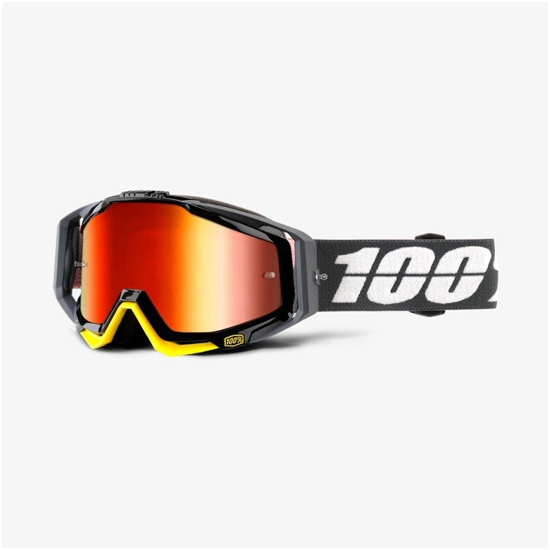 100% očala Racecraft Fortis (rdeča kromirana pleksi stekla + prozorna pleksi stekla)