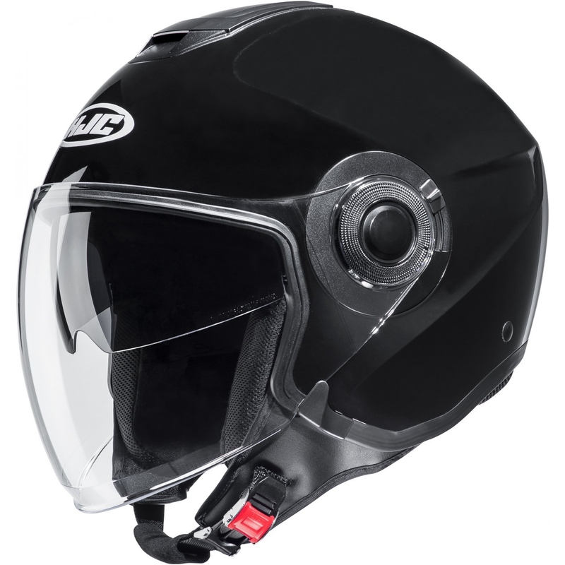 HJC i40N Solid Metallic Black Odprta motoristična čelada