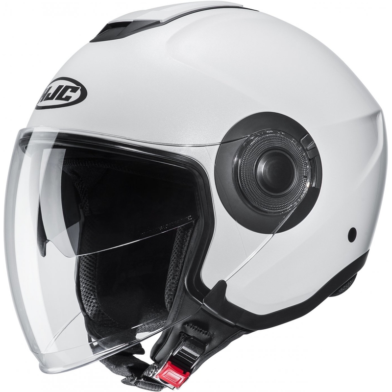 Odprta motoristična čelada HJC i40N Solid pearl white