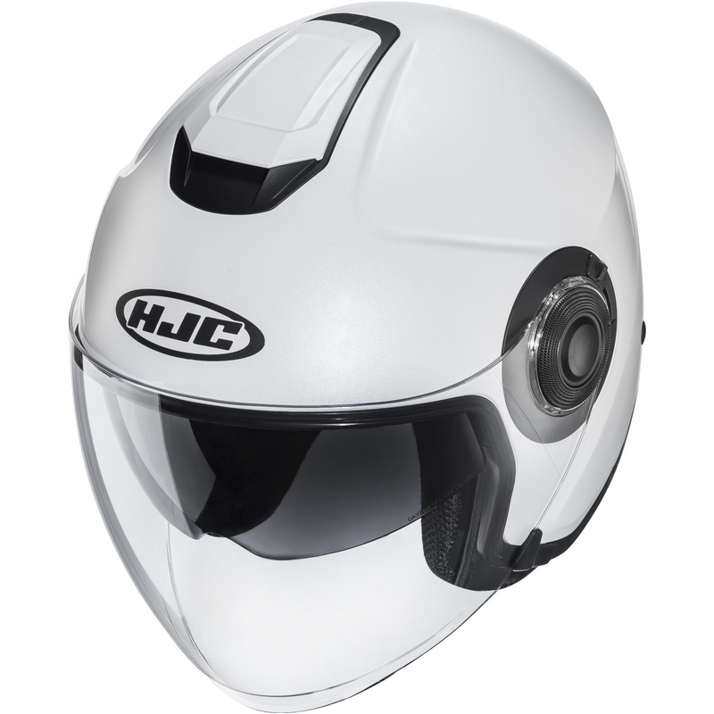 Odprta motoristična čelada HJC i40N Solid pearl white