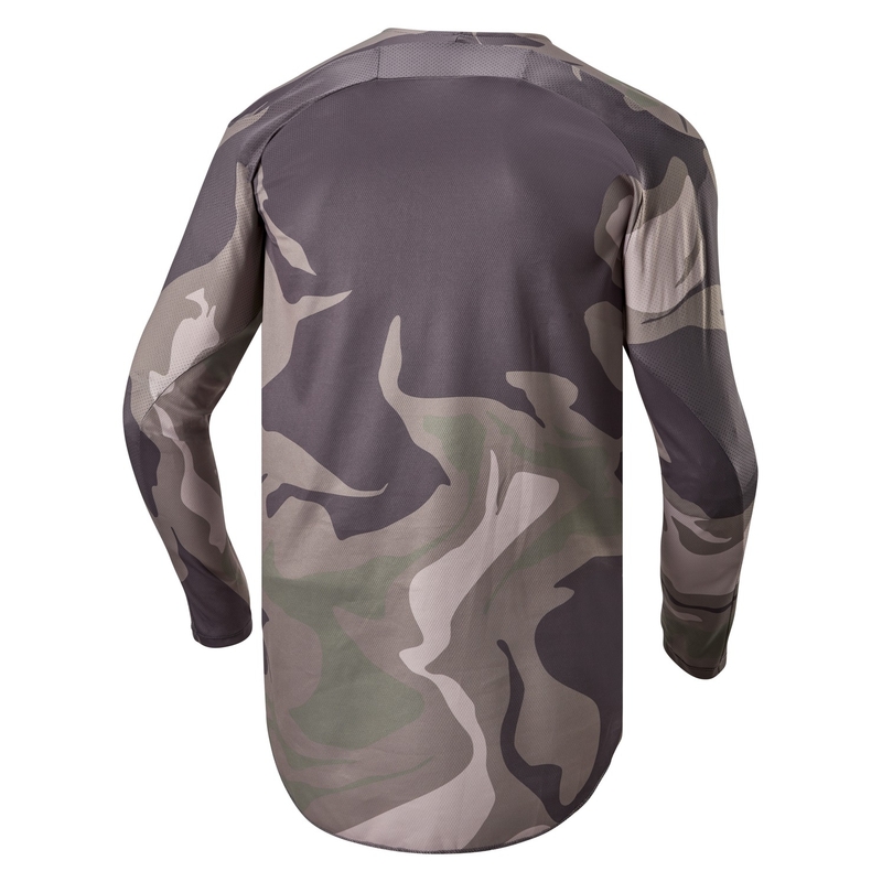 Alpinestars Racer Tactical motokros majica zelena, kamuflažna, rjava