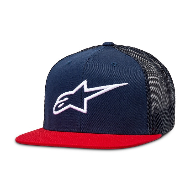 Alpinestars Corp Trucker kapa modro-rdeče-črno-bela