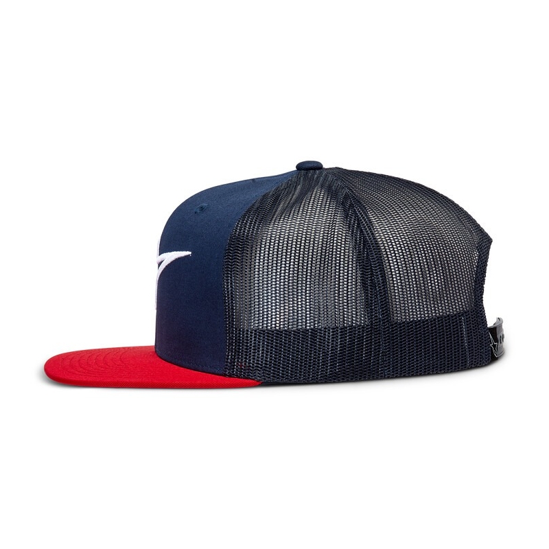 Alpinestars Corp Trucker kapa modro-rdeče-črno-bela