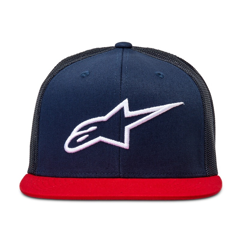 Alpinestars Corp Trucker kapa modro-rdeče-črno-bela